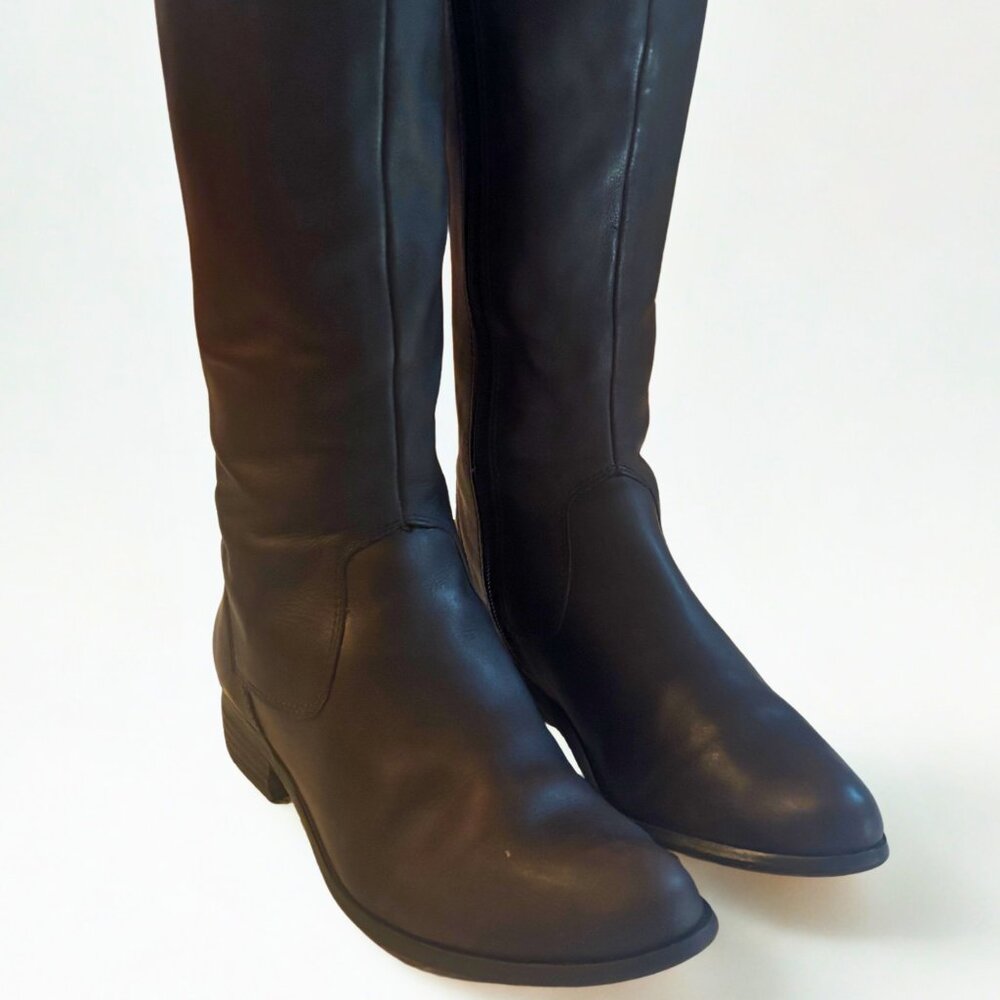 Corso Como Brown Leather Knee-High Riding Boots Size 8M
